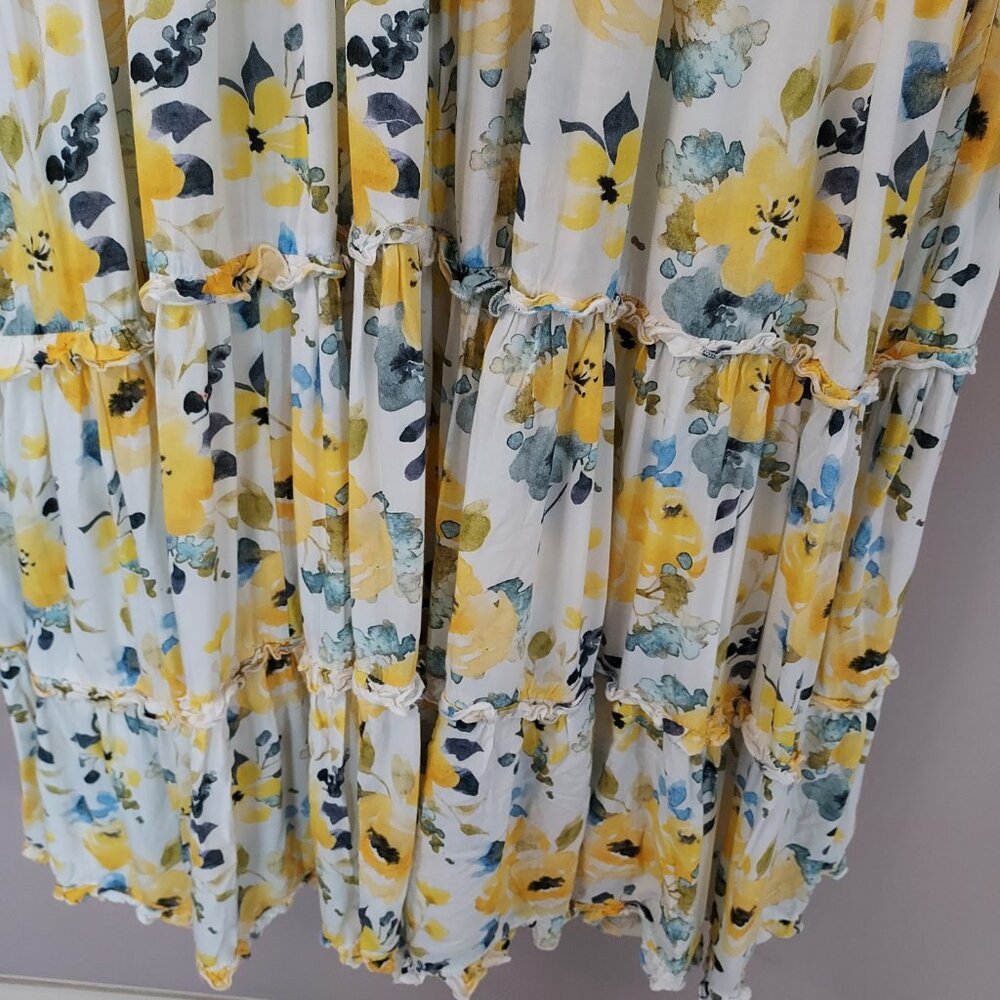 Jessakae Collection Queen’s  Croquet Yellow Floral Maxi Dress Size 3XL. NWOT - Picture 6 of 16
